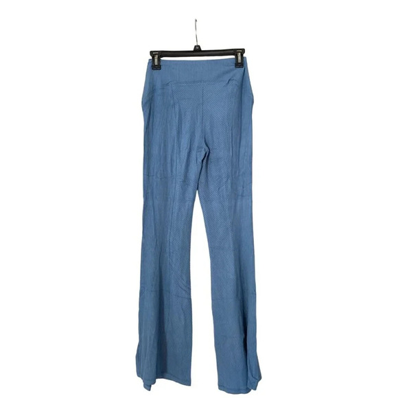 Area Stars XS Blue Ribbed Knit Flare Pants - Picture 4 of 11